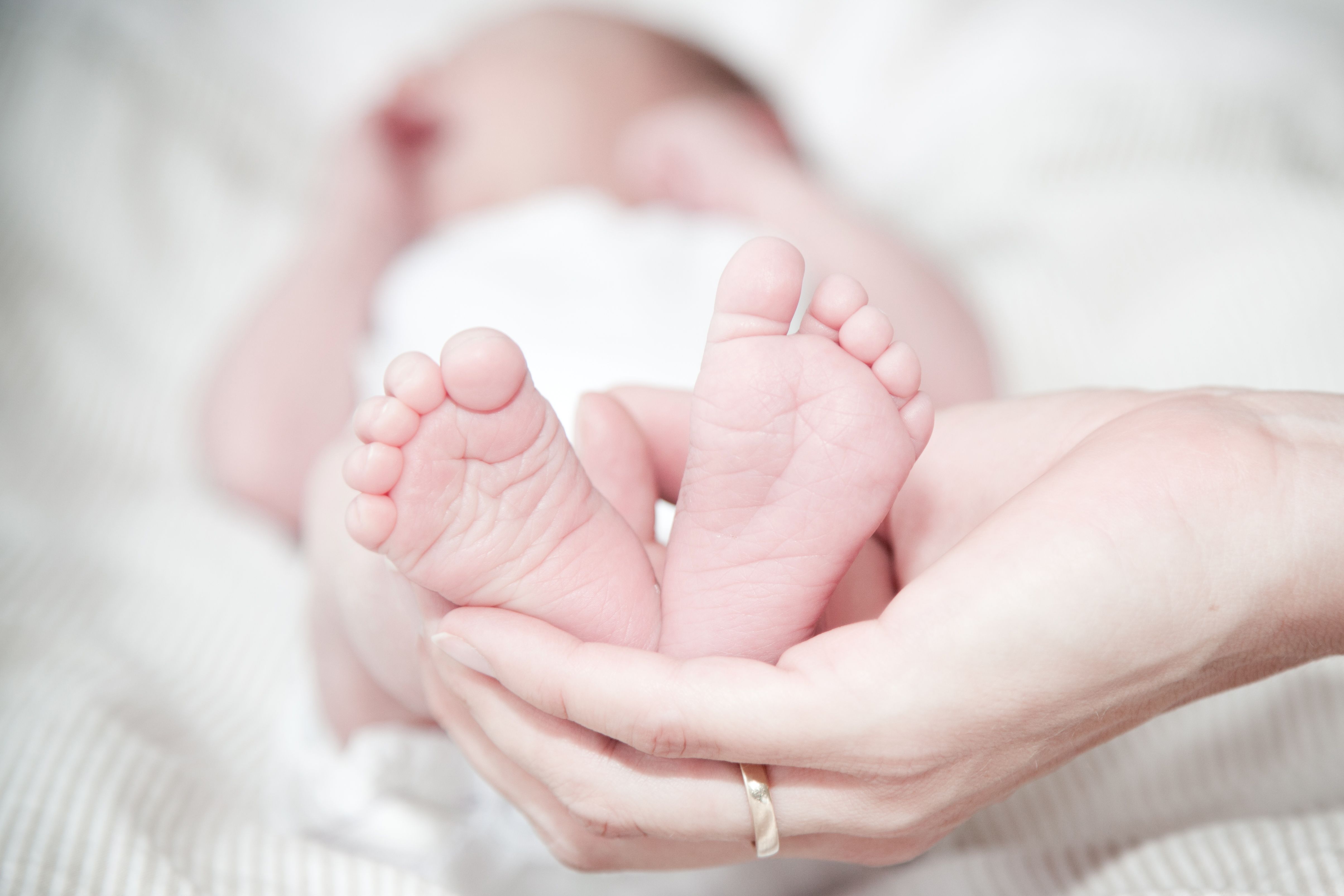 新生婴儿在母亲怀中的温馨时刻