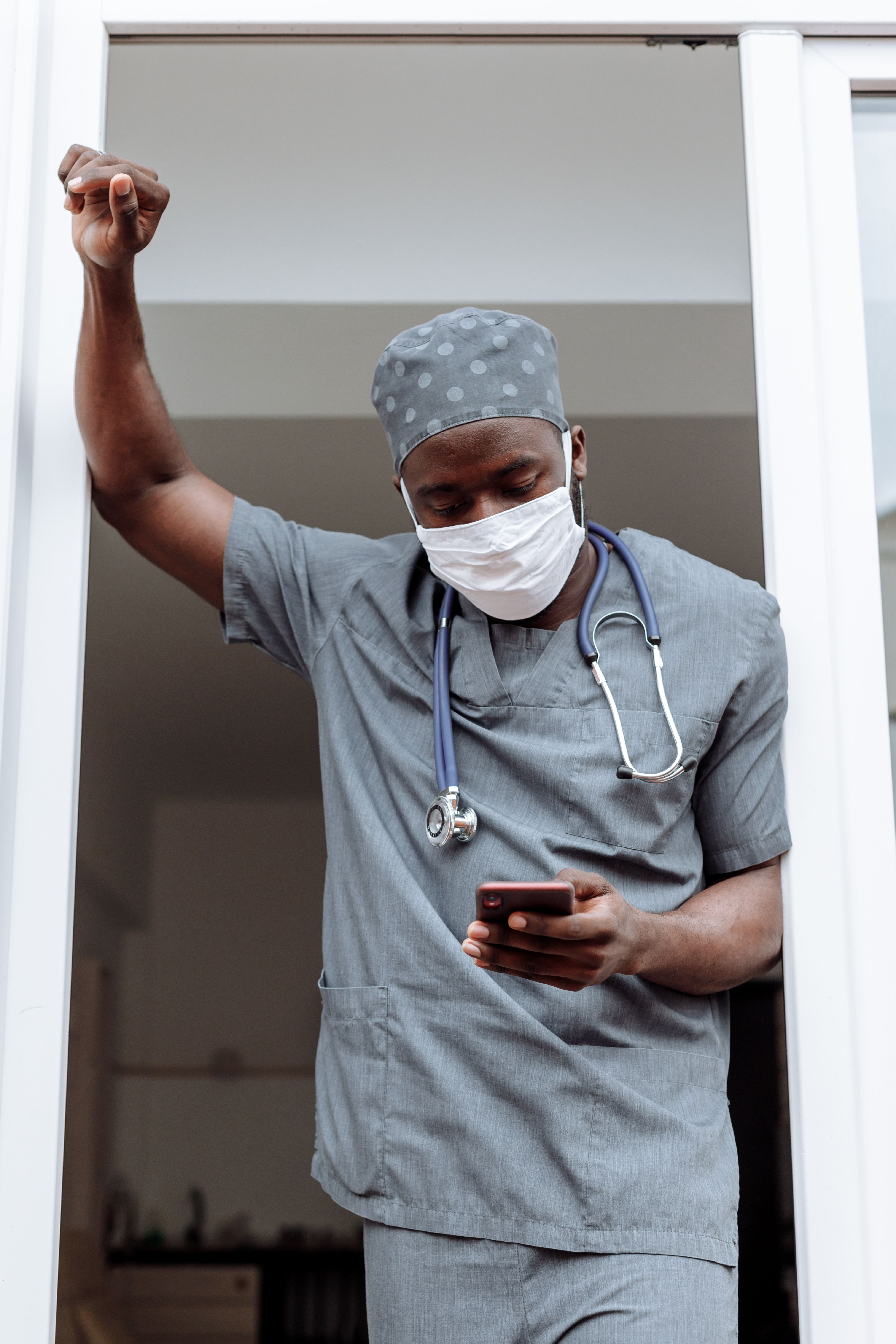 Doctor consulting with patient in clinic